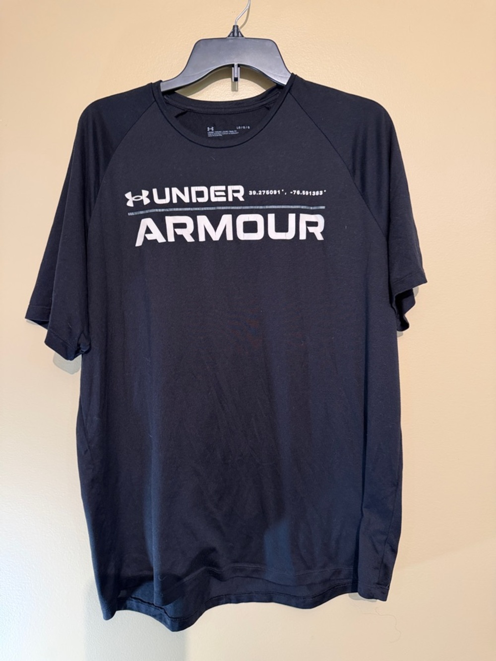 Under Armour Black Short-Sleeve Logo Performance Tee